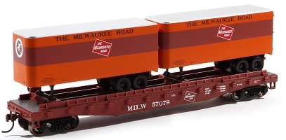 Milwaukee Road with 2 - 25' Trailers