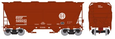 BNSF ACF 2970 COVERED HOPPER,