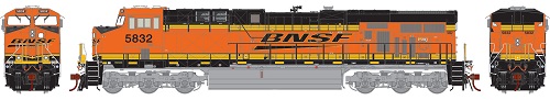 BNSF ES44AC 'WEDGE' with Tsunami