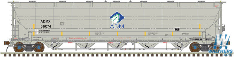 ADM (gray; Leaf Logo, yellow