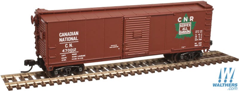 Canadian National (Boxcar Red, green