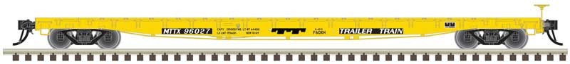 60' Flatcar - Trailer-Train (yellow, black)