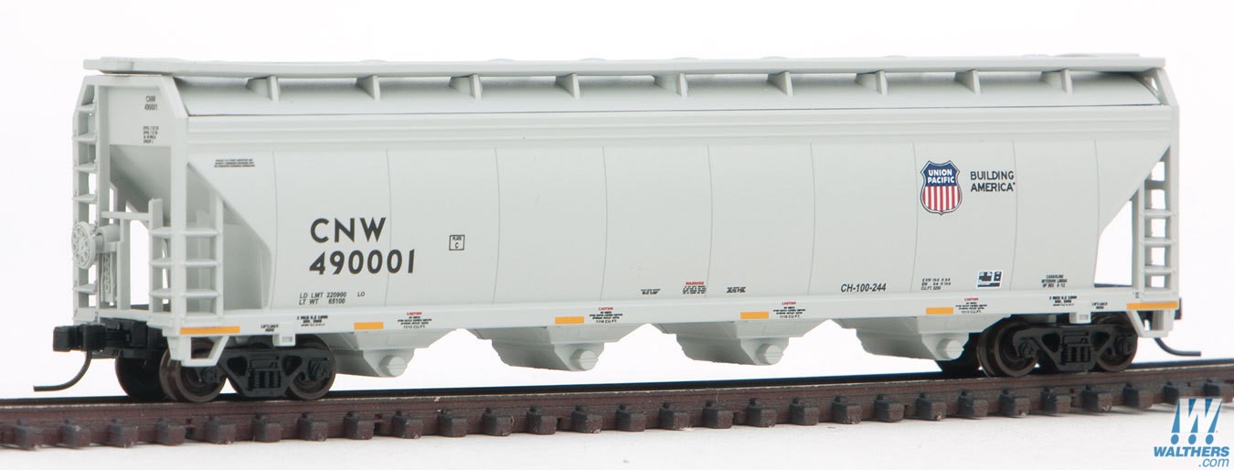 Union Pacific CNW (gray, yellow