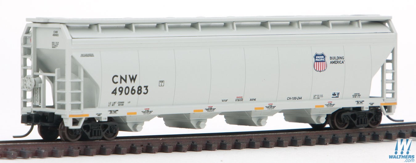 Union Pacific CNW (gray, yellow