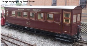 Bogie Coach Ashover Railway Crimson