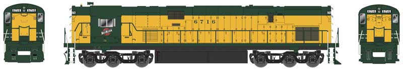 CNW Old Yellow Green Cab