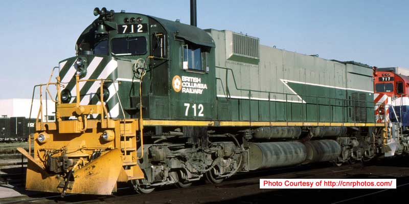 BCR - Two tone green w/ lightning stripe and
nose stripes, recessed nose ditch lights, nose stripes