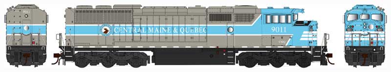 Central Maine & Quebec Blue and Gray with