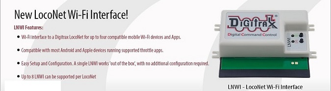 Digitrax LocoNet WIFII Interface