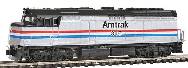 Amtrak (Phase III Scheme, silver, red,