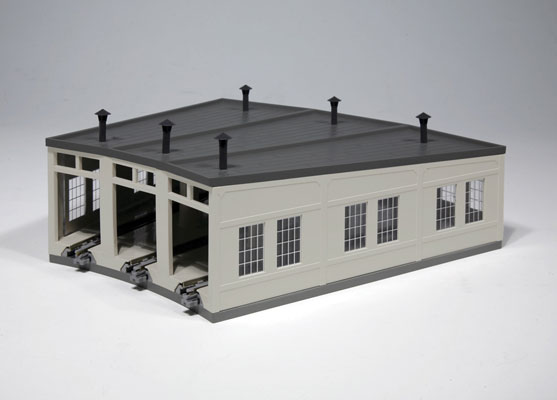 Three-Stall Concrete Roundhouse