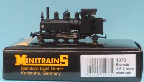 Baldwin 2-6-2T - open cab, black