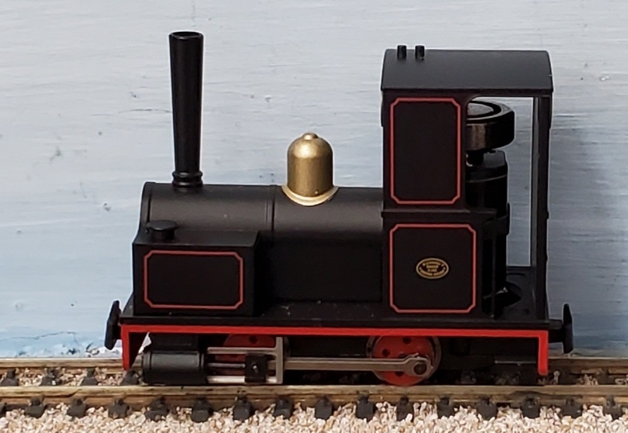 Bagnall 0-4-0 wing tank steam engine. Black