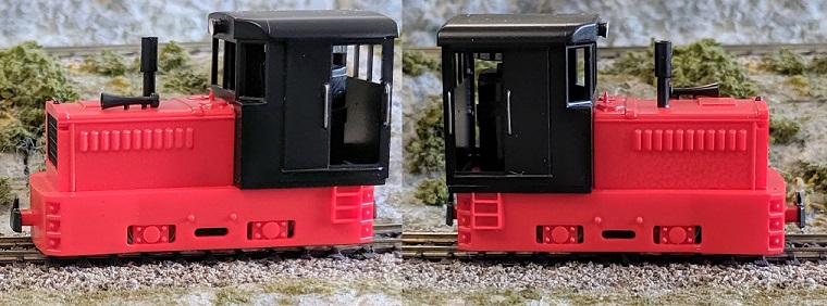 Plymouth, red chassis, red hood, black cabin
