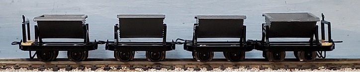 Four Tipper Wagons; two with brakes and two