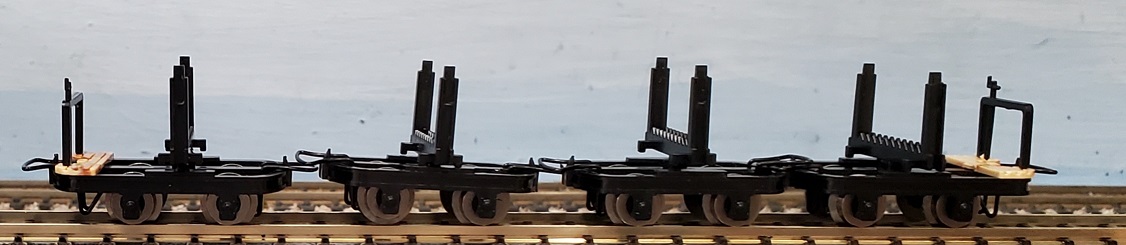 For Log Bunks; two with brakes and without