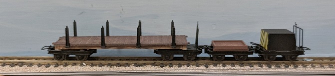 Stake Car, Short Flat Car, Brake Car plastic
