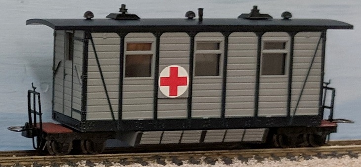 German trench train ambulance car