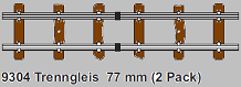Isolation track 77 mm long (2 per pack)