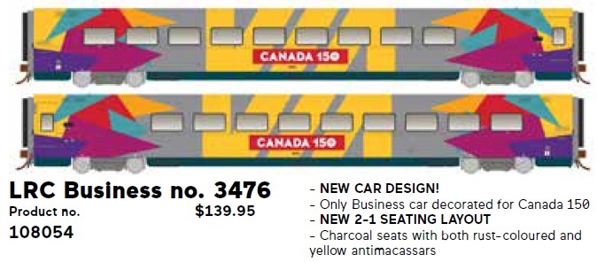 LRC New Business Class Car - Canada150