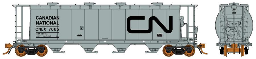 Canadian National (CNLX) grey w/large black