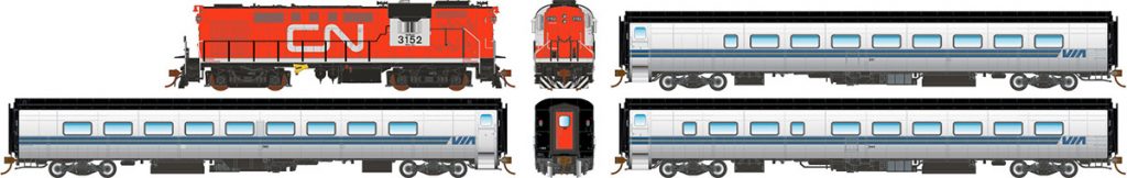 VIA Rail Tempo – Set VIA 1: Locomotive 3152,