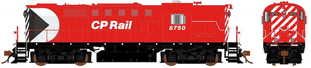 CP Rail Action Red (8? Stripes) with Ditch