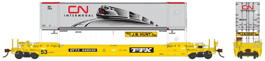 DTTX TTX Co. (as delivered) with two 53' high-
