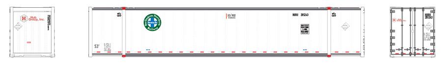 BNSF/Hub Group (HUBU) 53' high-cube