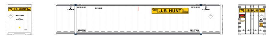 J.B. Hunt (JBHU) 53' high-cube container (2-