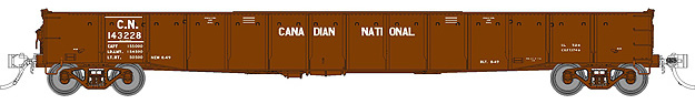 Canadian National (Brown with Single Line