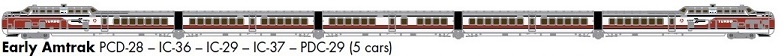 Early Amtrak DC (5 cars)