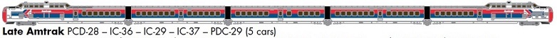 Late Amtrak DC (5 cars)
