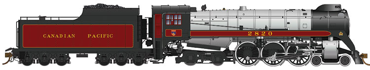 Royal Hudson Classic H1c with Coal
Tender, Commonwealth Trucks, Teardrop Stack and no Booster - DC