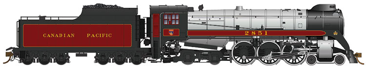 Royal Hudson H1d with Coal Tender,
Commonwealth Trucks, Straight Stack and Booster - DC