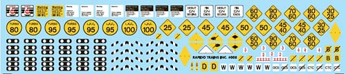 CN Trackside Signs Decal