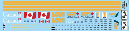 VIA Rail Canada LRC Coach Decal