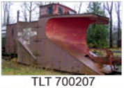 PGE Snow Plow w/DCC. Brown w Red Plow