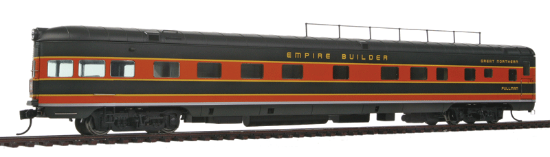 85' P-S Coulee 6-4-1 Observation -
Lighted - Ready-to-Run - Empire Builde