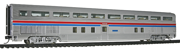 85' Budd Hi-Level 68-Seat Step
Down Coach. Amtrak Phase 2 (Forward car)(Lighted)