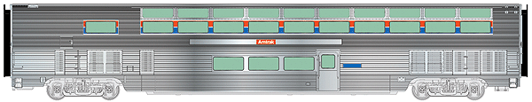 85' Budd Hi-Level Sky Lounge.