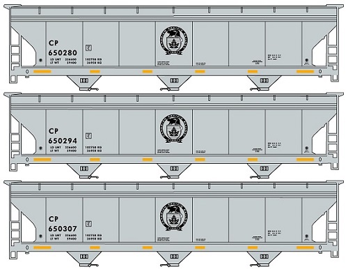  Canadian Pacific 3-Pack of ACF Covered

 