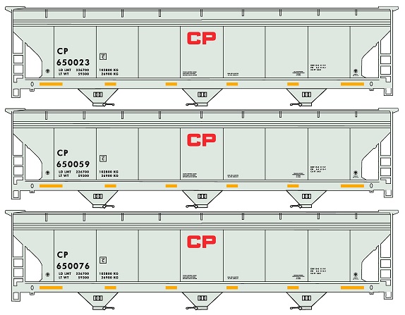  Canadian Pacific  3-pack of 2018 Paint
 
