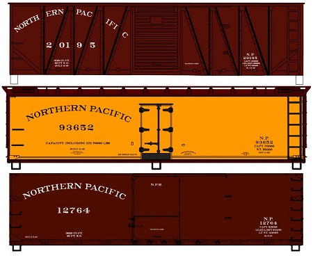  3-Pack of Northern Pacific 40' Cars

 