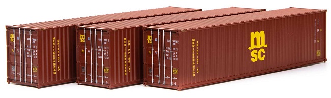 40' High-Cube Container, MSC (3-Pack)