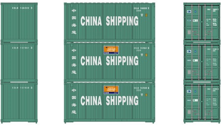  20' Bevel Container, China Shipping (3-
 