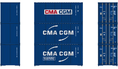  20' Bevel Container, CMA/CGM (3-Pack)

 
