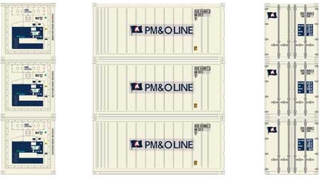  20' Reefer Container, PM&O (3-Pack)

 