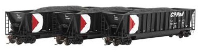 Bathtub Gondola w/Load, CPR/Black 3-