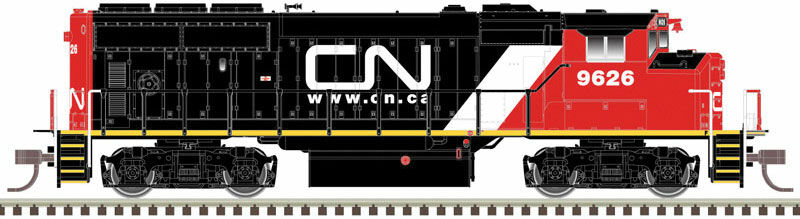  GMDD GP40-2W - LokSound and DCC -
 Canadian National (black, white, red)

 